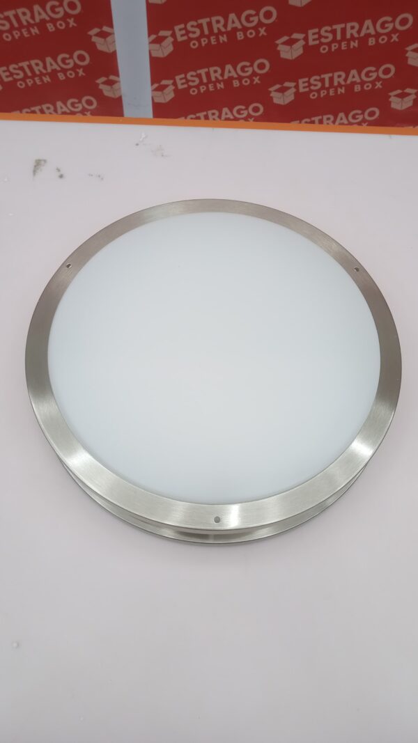 Lámpara de techo LED regulable de 12 pulgadas, con certificación cETL, 20 W, 1400 lm, lámpara de techo blanca cálida de 3000 K, níquel cepillado - Image 3