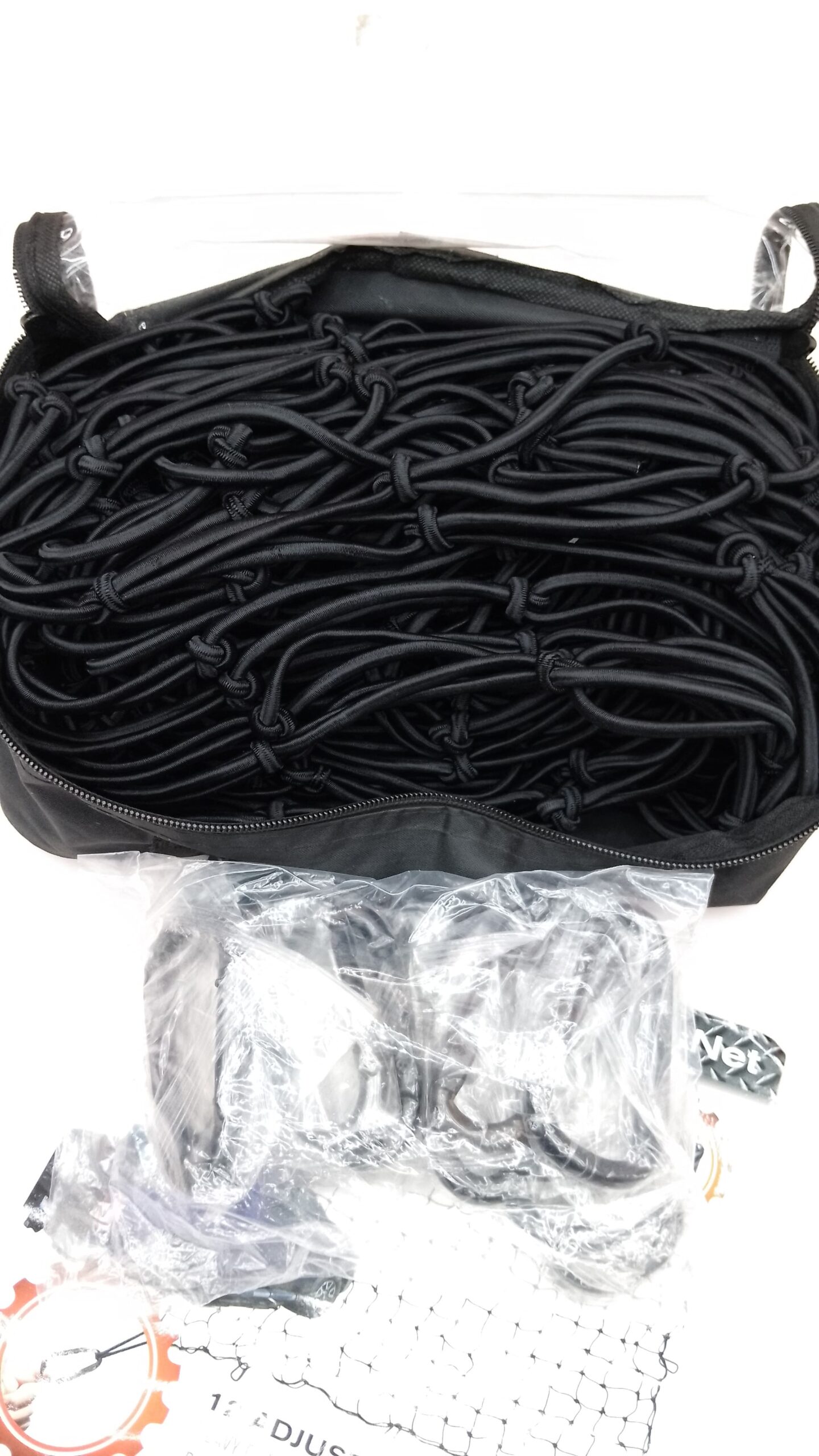 ADILIKADII. 25PCS Red de Carga para Cama de Camioneta, Red para Pick Up 4*6 Pie, Red de Carga para Pick Up, con 12 hebillas de metal y 12 hebillas de ABS, Red de Carga Altamente Elástica, para Dodge,Chevy,Toyota. - Image 2