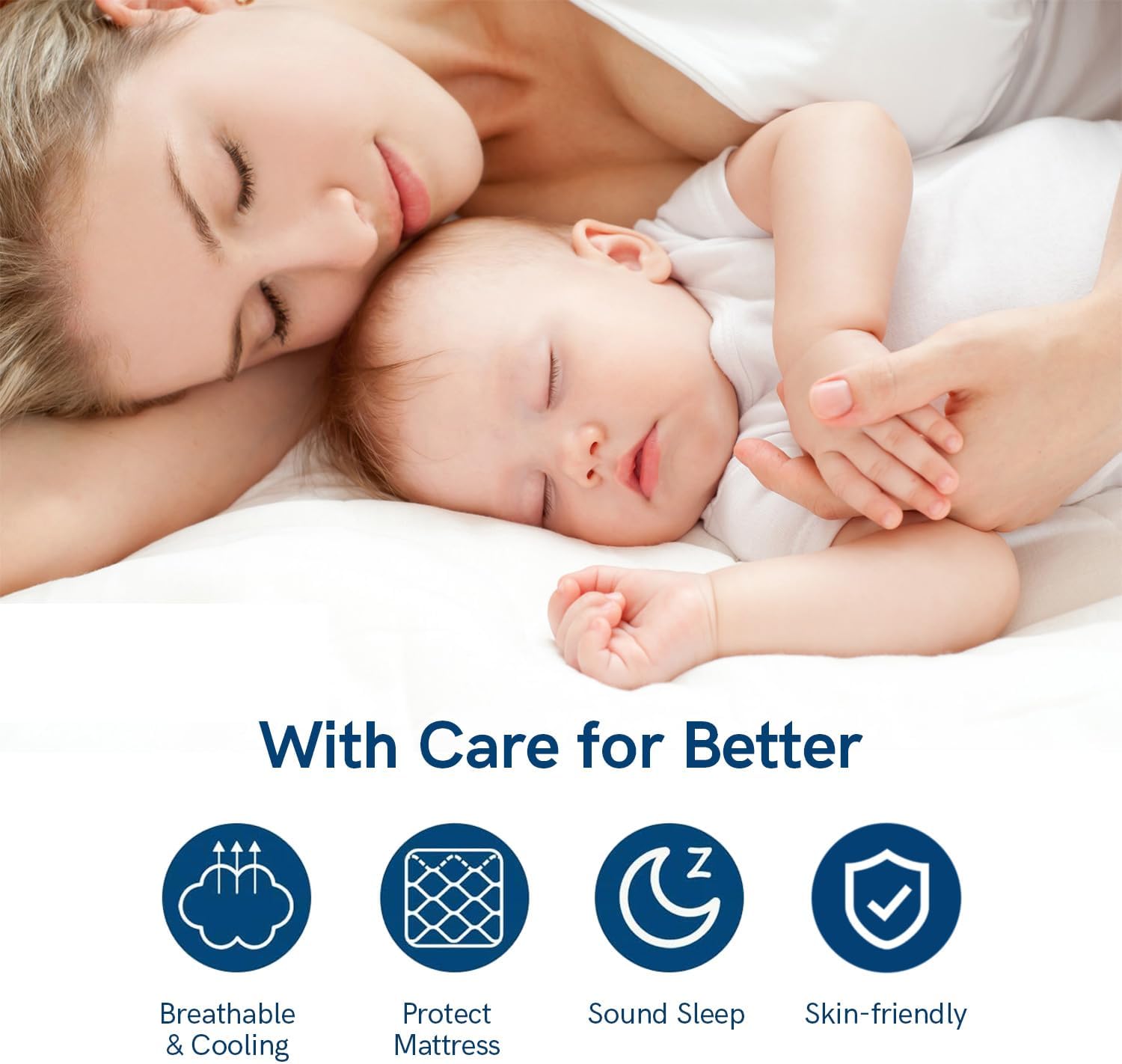 ELEMUSE. - Cubrecolchón refrescante Queen, para dolor de espalda, extragrueso, suave con cubierta de almohada de felpa y esquinas elásticas profundas, sobrellenado de relleno alternativo. - Image 6