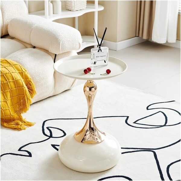 Moderna Varios Lados del sofá, Mini mesita de Noche Sencilla for el Dormitorio del hogar, mesita de Noche Sencilla y Creativa con Varias mesitas de Noche Muebles de Salon(Blanco).