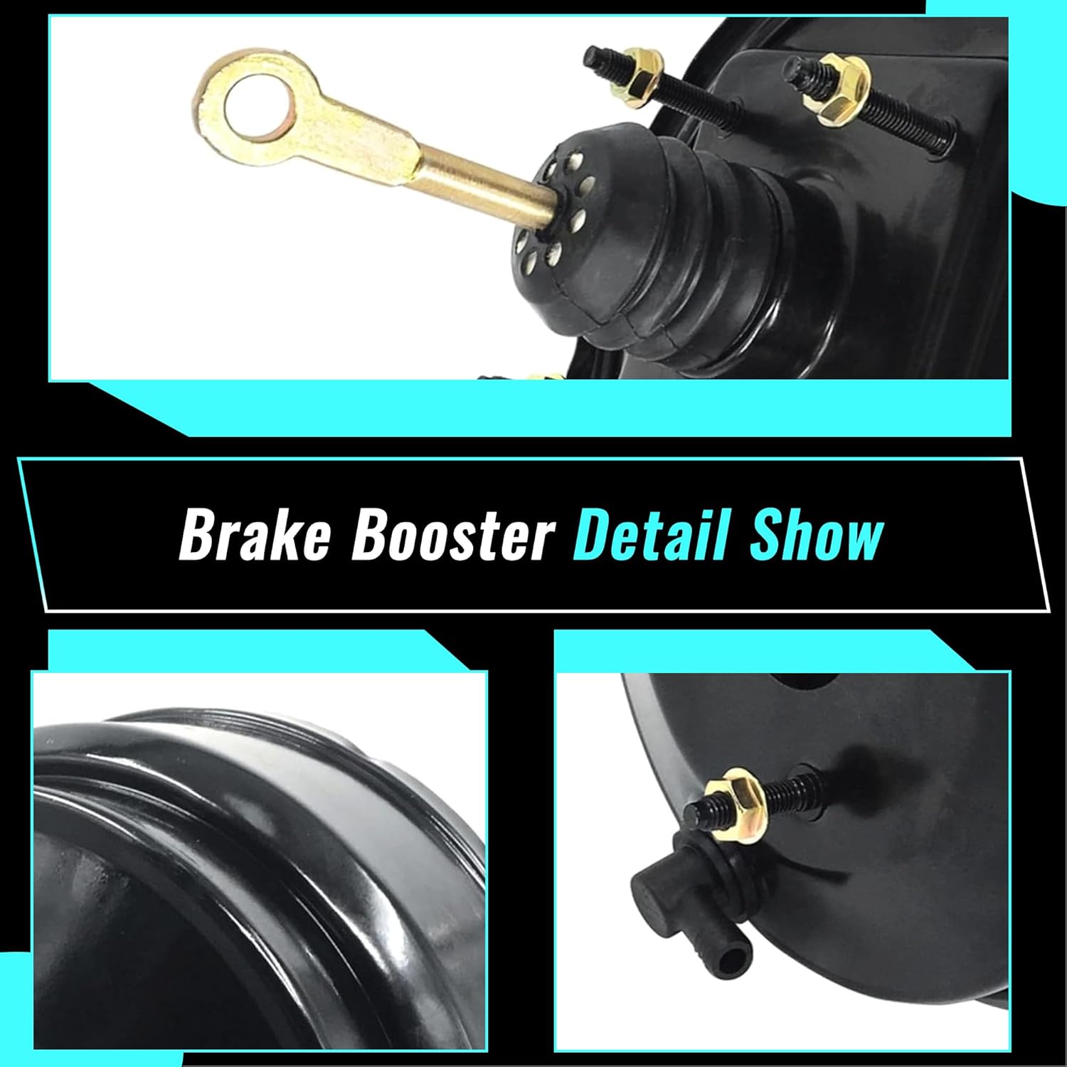 Potenciador de freno de aspiradora sin cilindro maestro compatible con Jeep Grand Cherokee 1999 2000 2001 2002 2003 2004, 4.0L 4.7L, reemplazo# 05011261AA. - Image 2