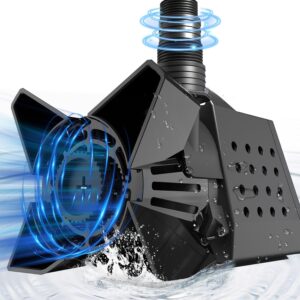 Agiiman. Bomba de estanque - Bomba de sumidero de agua sumergible Bombas de eliminación de agua de natación (negro).