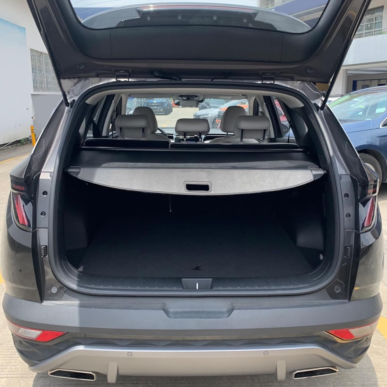 OPS AOTO. Funda de carga retráctil para Hyundai Tucson 2022-2024, privacidad y seguridad en el maletero, piel y aleación de aluminio, fácil instalación, garantía de 1 año. - Image 5