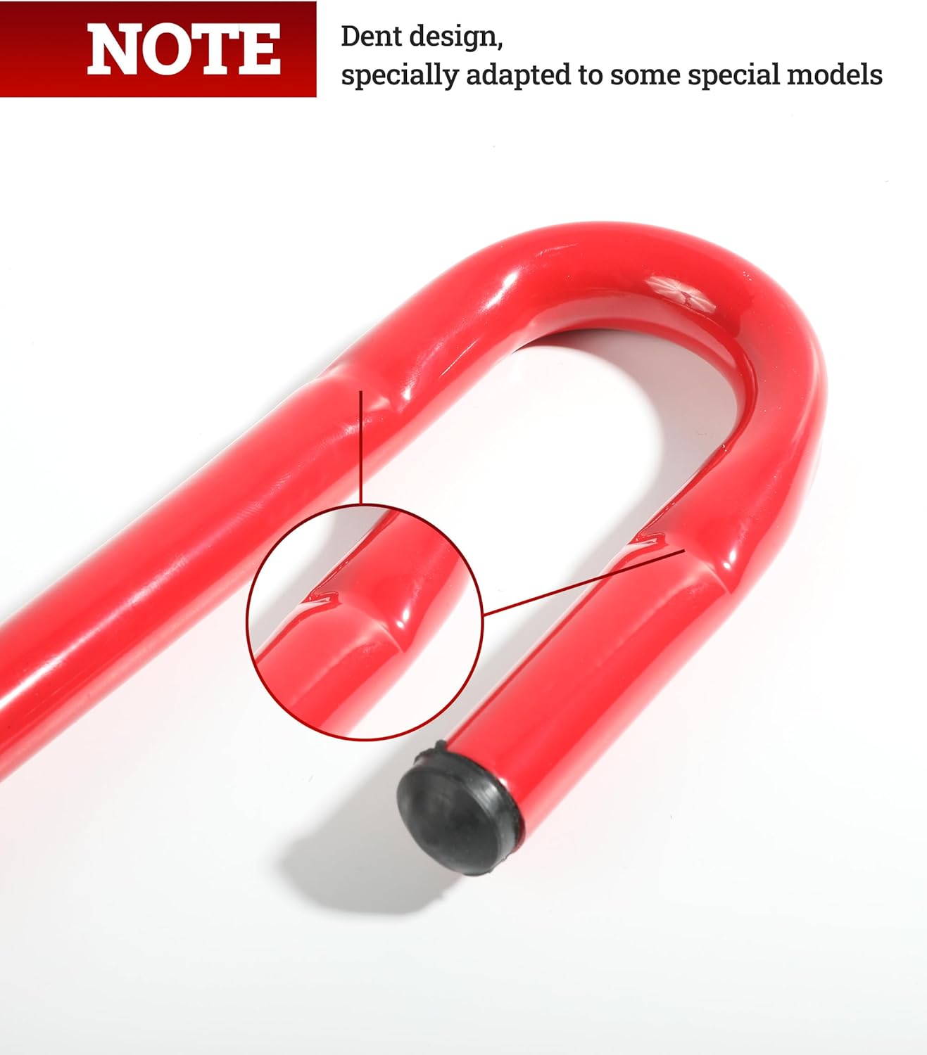 ESEWALAS - Cerradura de freno antirrobo para volante, rojo, cerradura de llave, ajustable, 21-30 pulgadas. - Image 6