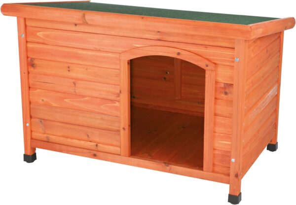 TRIXIE Pet Products Dog Club House, grande, pino esmaltado, 40.75 x 26.75 x 28.25 pulgadas.