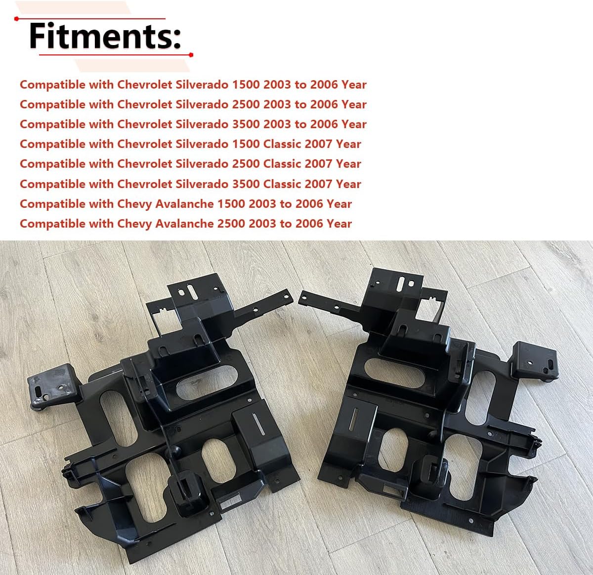 RLB-HILON - Soporte para faros delanteros compatible con Chevy Silverado 2003 a 2007, para Chevrolet Avalanche 2003 2004 2005 2006 años, para soporte de montaje de faros. - Image 3