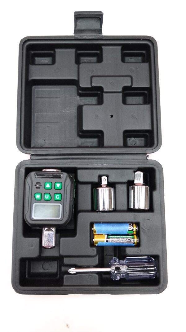 KOEORWS - Adaptador de par digital de 1/2 pulgadas, 2.21-44.25 pies lb/3-60 N.m, convertidor de llave dinamométrica electrónica con ± 2% de precisión, función preestablecida, almacenamiento de datos. - Image 2