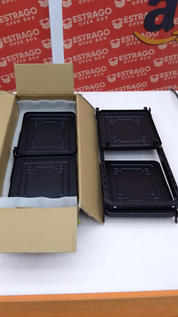 CETCO593 - Organizador de ollas y sartenes para gabinete de cocina, resistente, organizador de metal negro tiene 4 niveles ajustables y altura de 21 pulgadas, perfecto para almacenar ollas. - Image 2