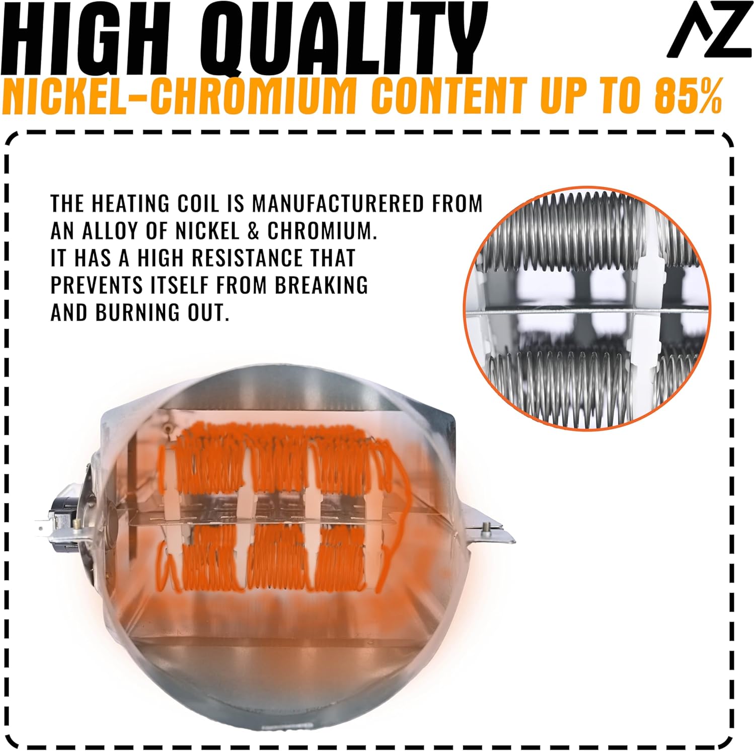 AZ4U Conjunto de elemento calefactor de secadora. - Image 5