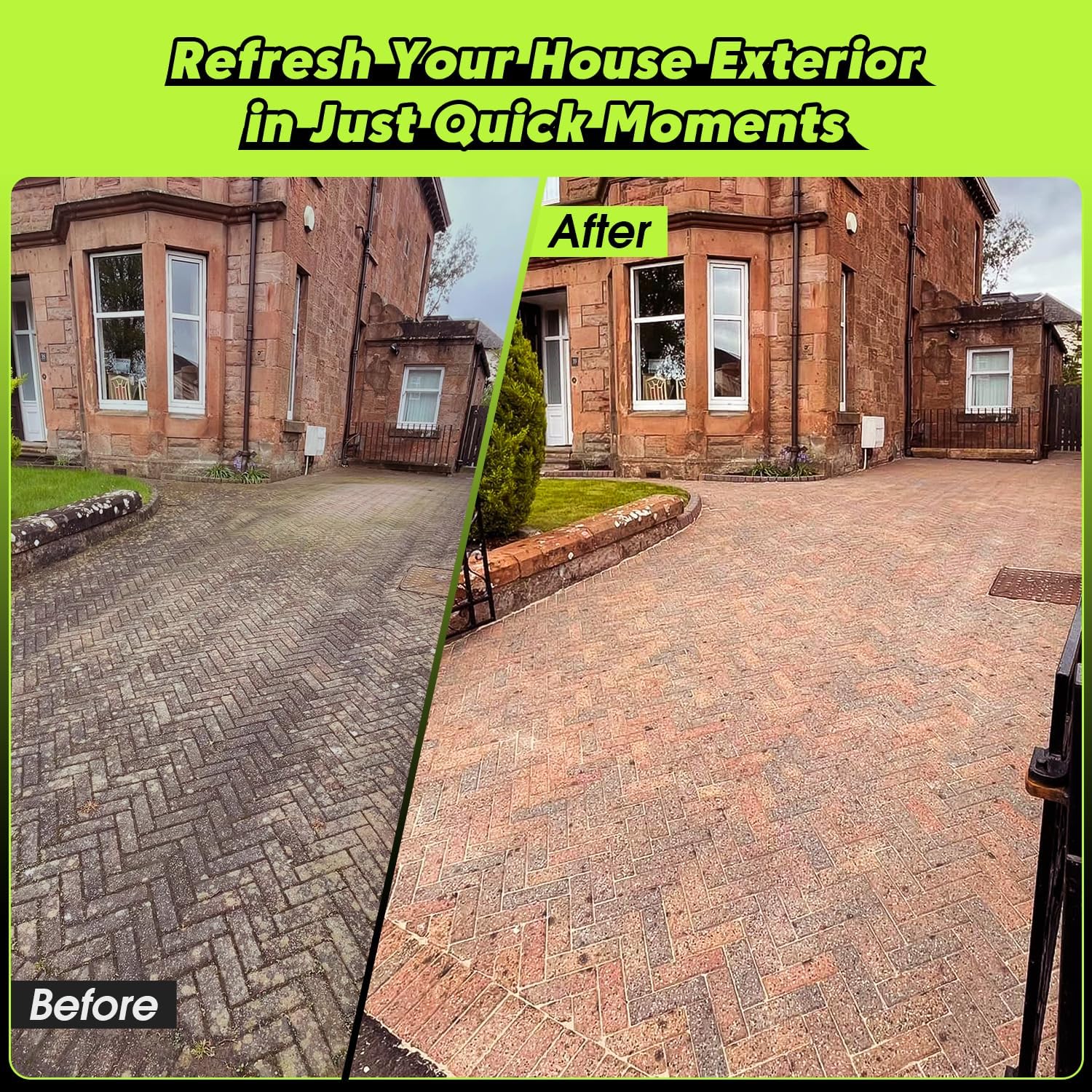 PowRyte Lavadora a presión eléctrica, cañón de Espuma, 4 Puntas de presión Diferentes, arandela eléctrica, 3800 PSI 2.4 GPM. - Image 4