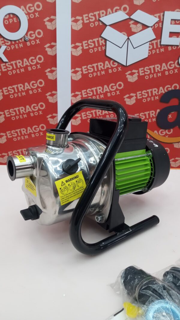Bomba de transferencia de agua 110 V Bomba de pozo poco profundo 1.2HP 1500 GPH Bombas eléctricas portátiles de presión de jardín para drenaje de piscina, riego de granja. - Image 2