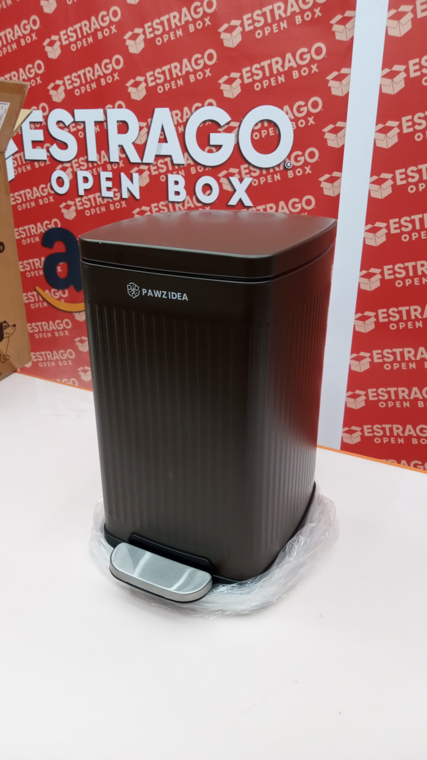 PAWZIDEA. Cubo de basura para excrementos de perro, control de olores exteriores, cubo de basura grande de 5.3 galones con tapa, contenedor impermeable para eliminación de excrementos al aire libre. - Image 5