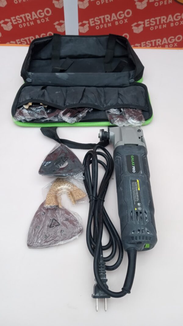 GALAX PRO 3.5A 6 velocidades variables oscilantes multiherramienta con cambio rápido de sistema de abrazadera y 30 accesorios, ángulo oscilante: 4° para cortar, lijar, moler. - Image 3