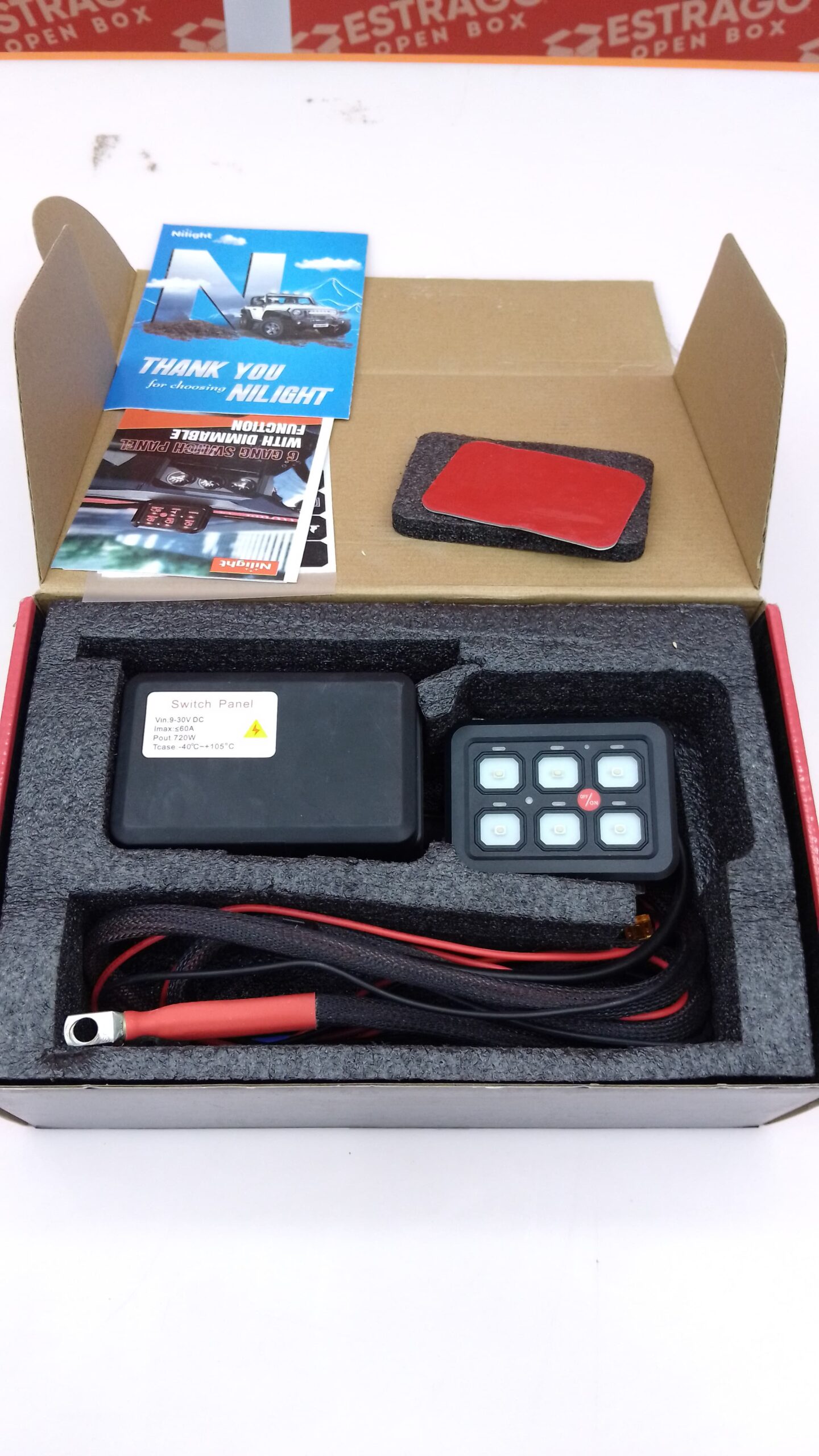 Nilight - Panel de interruptores de 6 bandas con sistema de relé de control de circuito universal con arnés de cableado de fusible, cápsula LED de encendido y apagado automático para coches. - Image 4