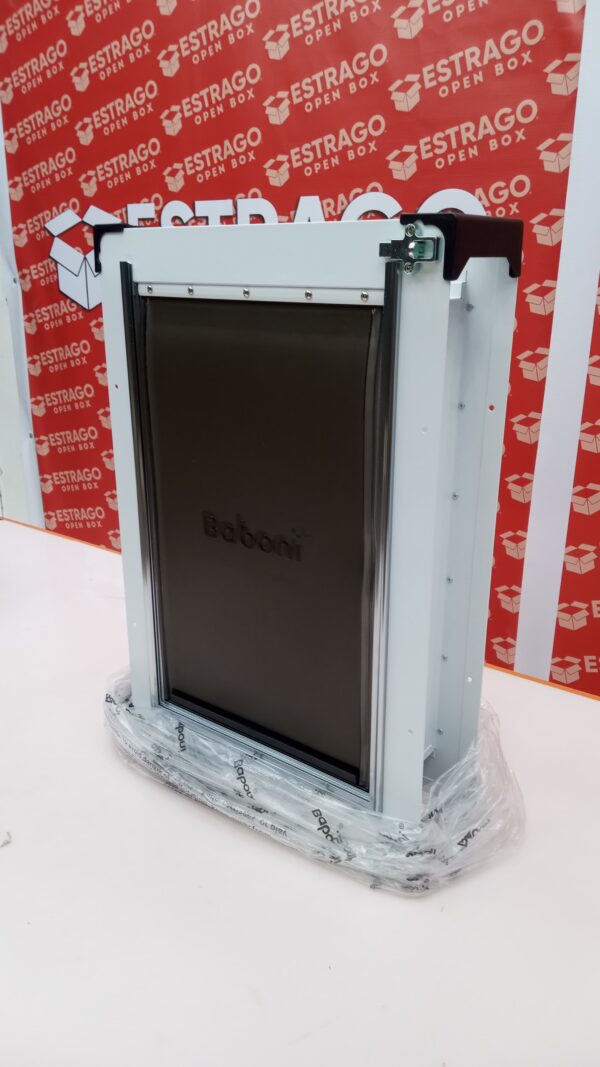 Baboni - Puerta para mascotas para pared, con 3 solapas, marco de acero y túnel expansible, cerradura de aluminio, con doble solapa, resistente y duradera, para perros y gatos de hasta 40 libras. - Image 3