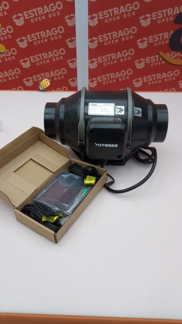 VIVOSUN AeroZesh G6 Ventilador de conducto en línea 388 CFM de 6 pulgadas, ventilador EC totalmente programable controlado por PWM para ventilación de tienda de campaña de cultivo. - Image 2