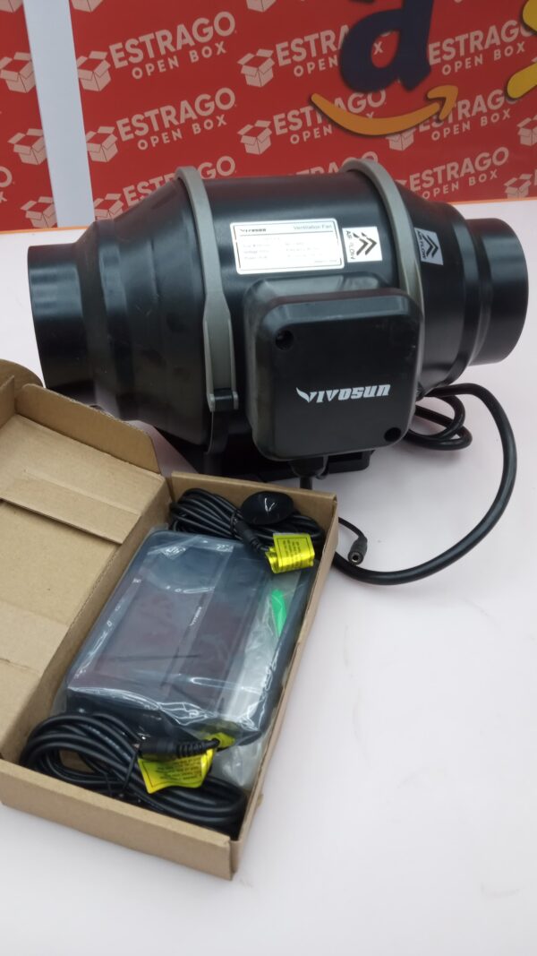 VIVOSUN AeroZesh G6 Ventilador de conducto en línea 388 CFM de 6 pulgadas, ventilador EC totalmente programable controlado por PWM para ventilación de tienda de campaña de cultivo. - Image 3