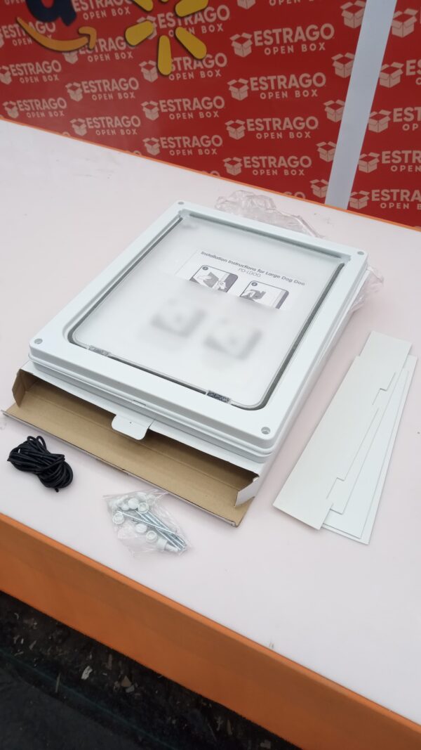 Baboni - Puerta para mascotas para pared, marco de acero y túnel expansible, cerradura de aluminio, con doble solapa, resistente y duradera, para perros y gatos. - Image 3