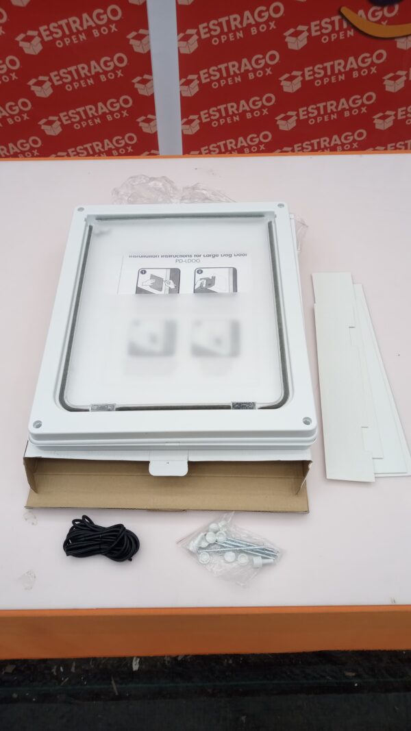 Baboni - Puerta para mascotas para pared, marco de acero y túnel expansible, cerradura de aluminio, con doble solapa, resistente y duradera, para perros y gatos. - Image 2