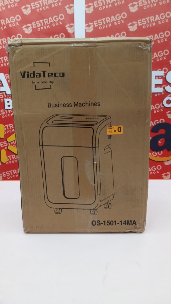 Trituradora de papel para oficina en casa, VidaTeco de 14 hojas y 60 minutos de microcorte con hoja patentada de Estados Unidos, tarjeta triturada, CD/clip/grapa, para uso en el hogar. - Image 3
