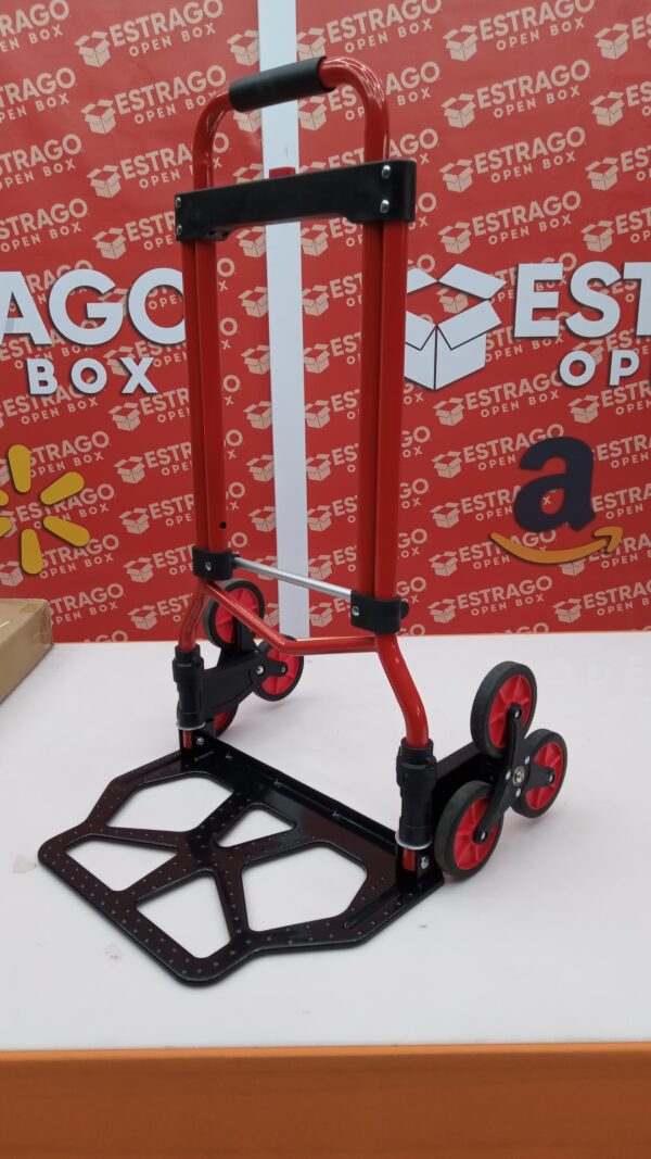 Oarlike - Carro de escalada de escaleras con capacidad de 200 libras, carrito de escaleras con cuerda y asa telescópica, camión de mano plegable con ruedas para ir de compras, mudanzas. - Image 2