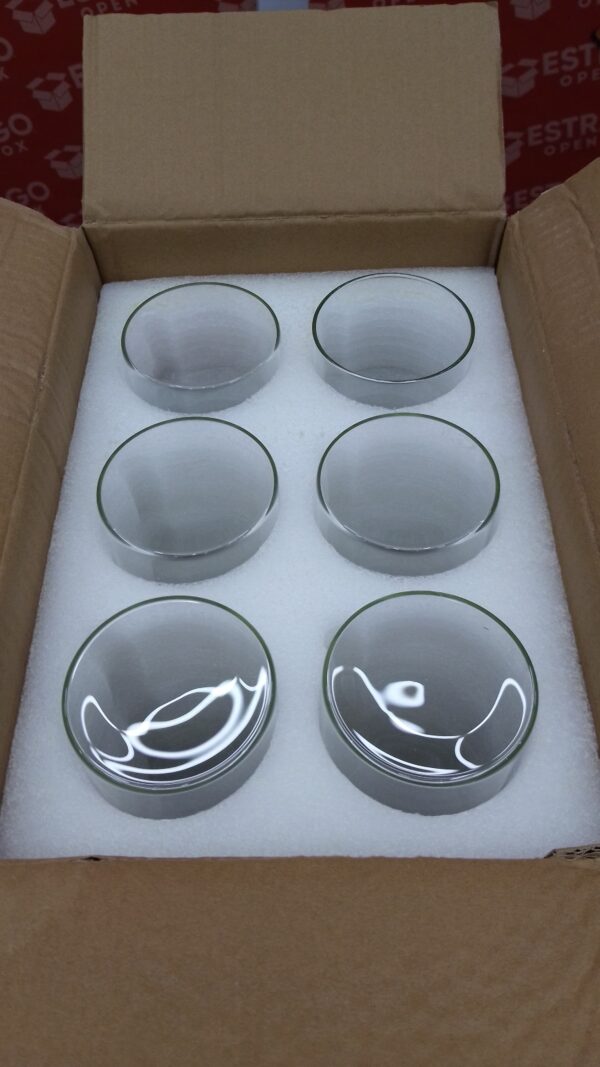 12 jarrones cilíndricos de vidrio transparente de 6 pulgadas para centros de mesa, florero de vidrio, portavelas flotante para huracanes, decoración del hogar y la oficina. - Image 2