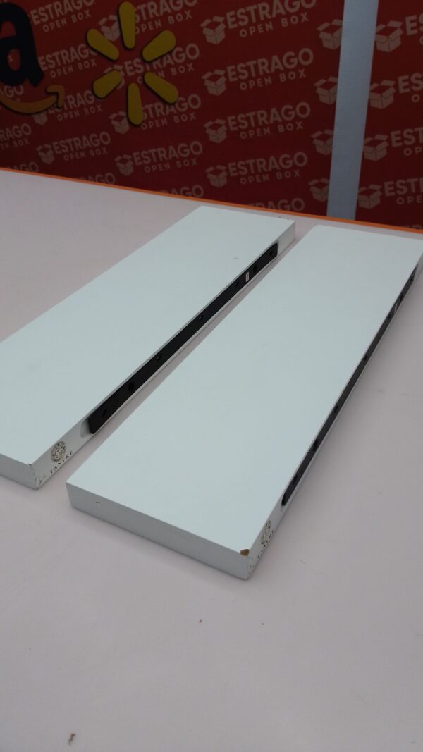 Estantes flotantes rústicos de granja, estantes montados en la pared para recámara, sala de estar, cocina, juego de 2-24 x 6.7 x 1.2 pulgadas (blanco, 24 pulgadas). - Image 3