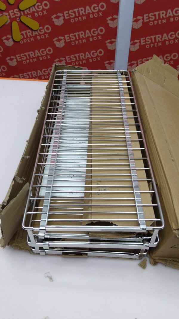 Paquete de 2 cajones extensibles para gabinetes de cocina, estantes extraíbles para gabinetes de alta resistencia, 16.3 ~ 26.3 pulgadas de ancho x 17 pulgadas de profundidad, organizador de gabinete. - Image 2