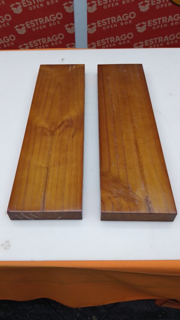 HOOBRO Estantes flotantes, Juego de 2 estantes Colgantes de 15.7 Pulgadas con Soportes Invisibles, para baño, recámara, Inodoro, Cocina, Oficina, decoración de Sala de Estar, café rústico BF40BJ01. - Image 2