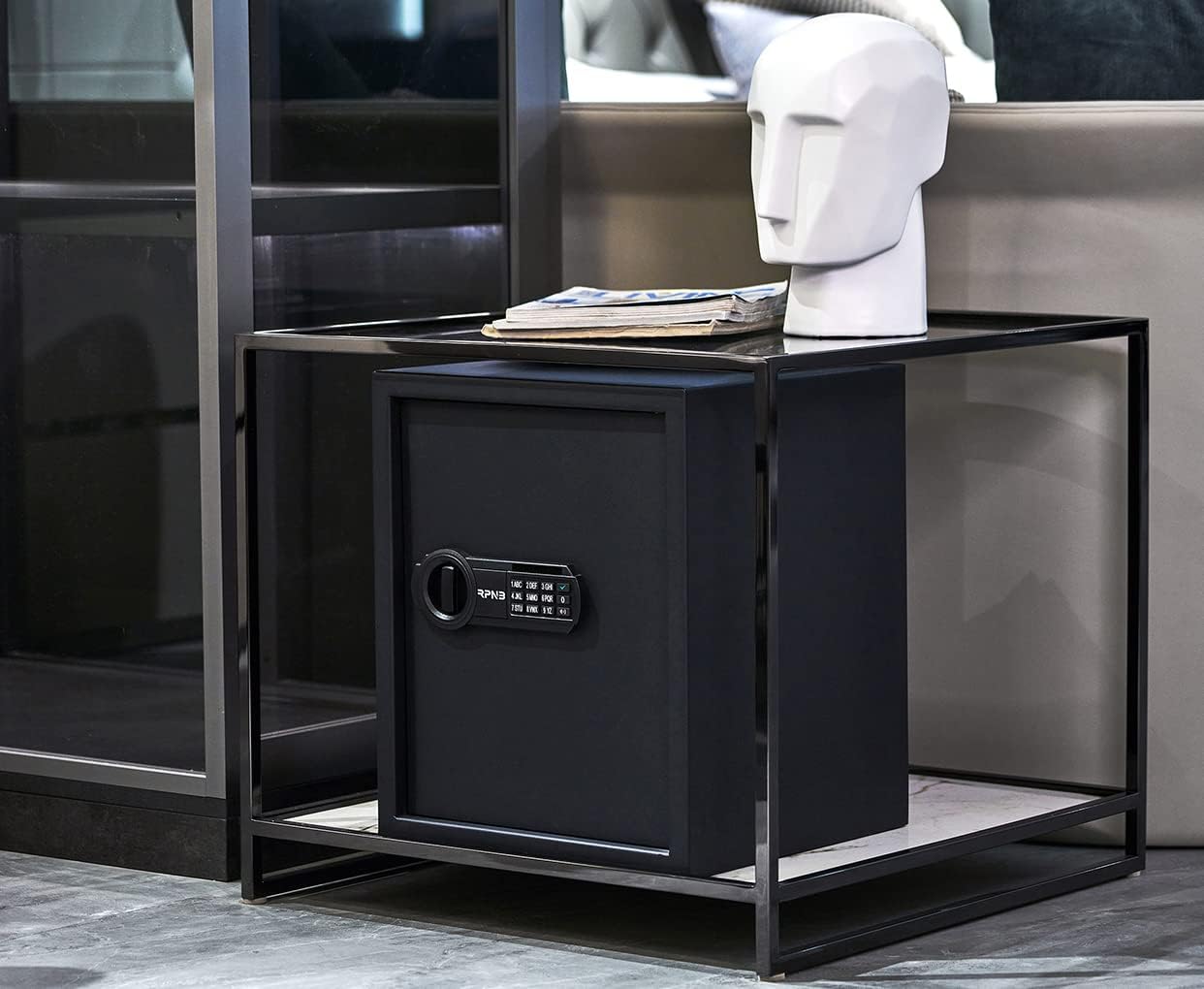 RPNB Caja de seguridad y bloqueo de lujo, caja de seguridad para teclado digital, caja fuerte pequeña de aleación de acero, cerradura de teclado, perfecta para el hogar, oficina, hotel, negocios. - Image 4