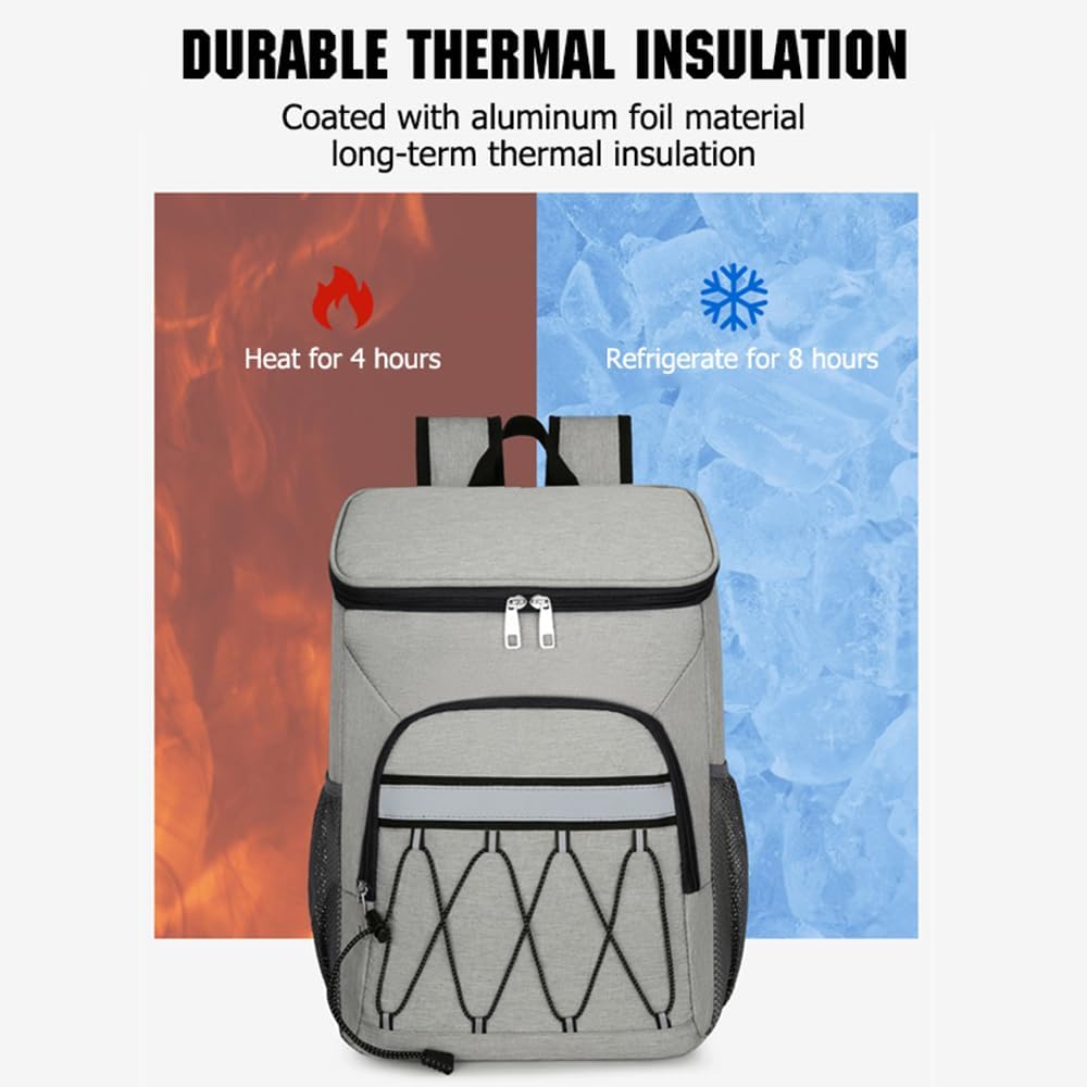 Namolit. Mochila Térmica, Mochila Aislante a Prueba de Fugas para el Almuerzo, Mochila Ligera y Suave para la Playa para Picnic, Viajes, Senderismo, Camping. - Image 6