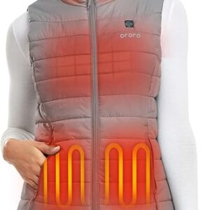 Chaleco calefactable ligero para mujer ORORO con batería