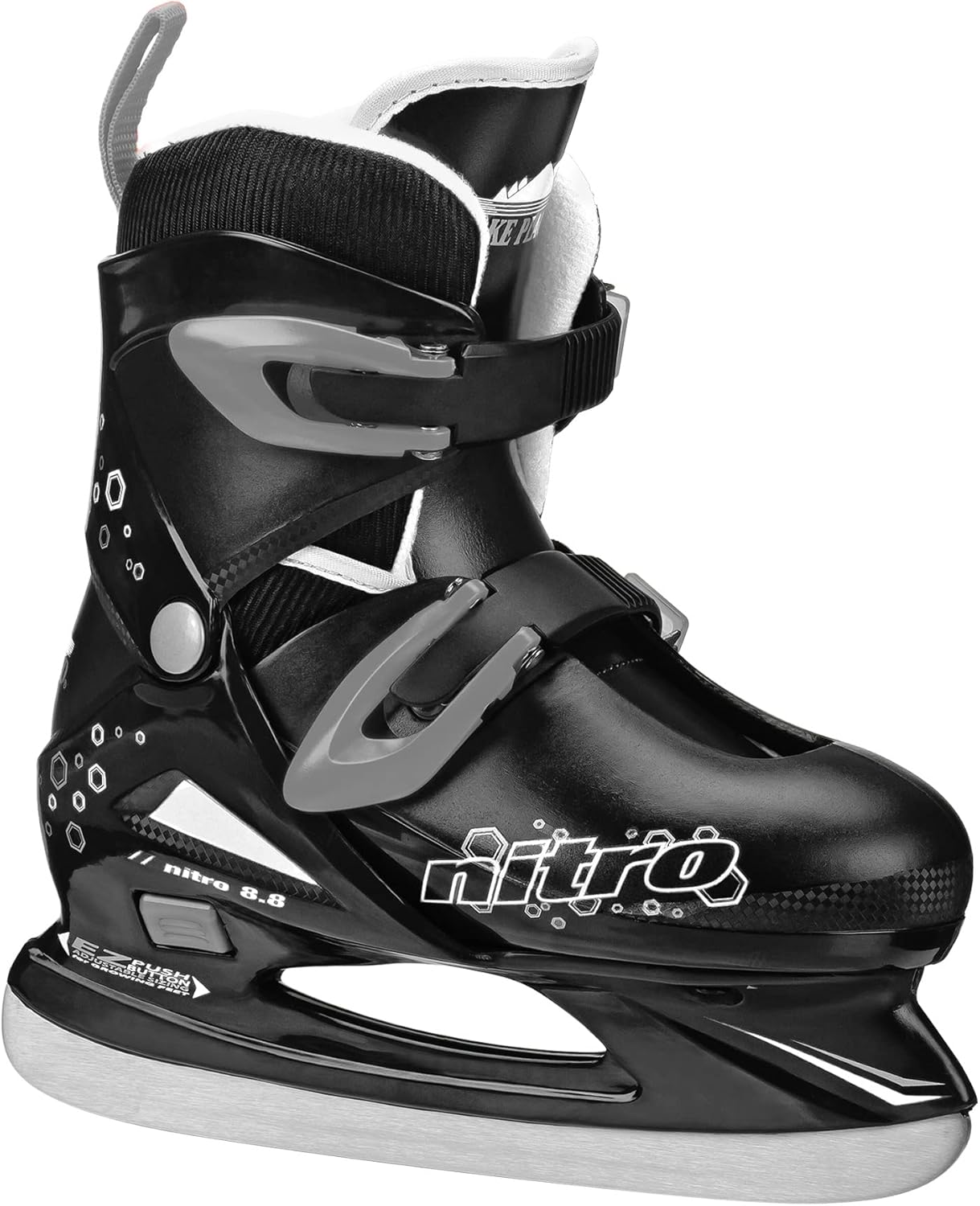 Patines de hielo ajustables Nitro 8.8 para niños.