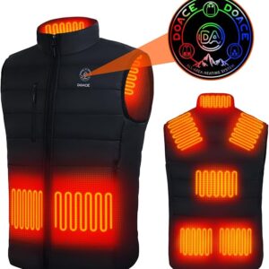 Chaleco térmico mejorado para hombres y mujeres, chaleco de calefacción eléctrico inteligente recargable, chamarra térmica calentada.