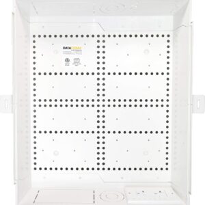 DATA COMM. Electronics 45-8031-1C - Toma de Corriente empotrada - Receptáculo Comercial dúplex Integrado de 20 A, Montaje en Pared de TV, gestión de Cables y Cables aerodinámicos, hogar y Oficina.