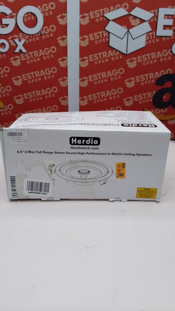 Altavoces de techo Bluetooth con receptor amplificador Altavoces interiores estéreo de 6.5 pulgadas con subwoofer, altavoces de montaje empotrado de 2 vías, sistema de cine en casa, 2 pares, blancos Se montan en la pared/techo. - Image 4