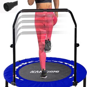 Kanchimi. Mini trampolín Plegable de 40 Pulgadas para Ejercicio en Interiores con asa, Carga máxima de 150 kg