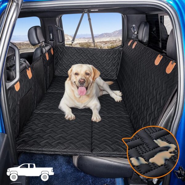Extensor de asiento trasero para perro, para camión, para perro, hamaca para camión, extensor de asiento trasero duro para perros, fundas de asiento de mascota para perros, funda de asiento.