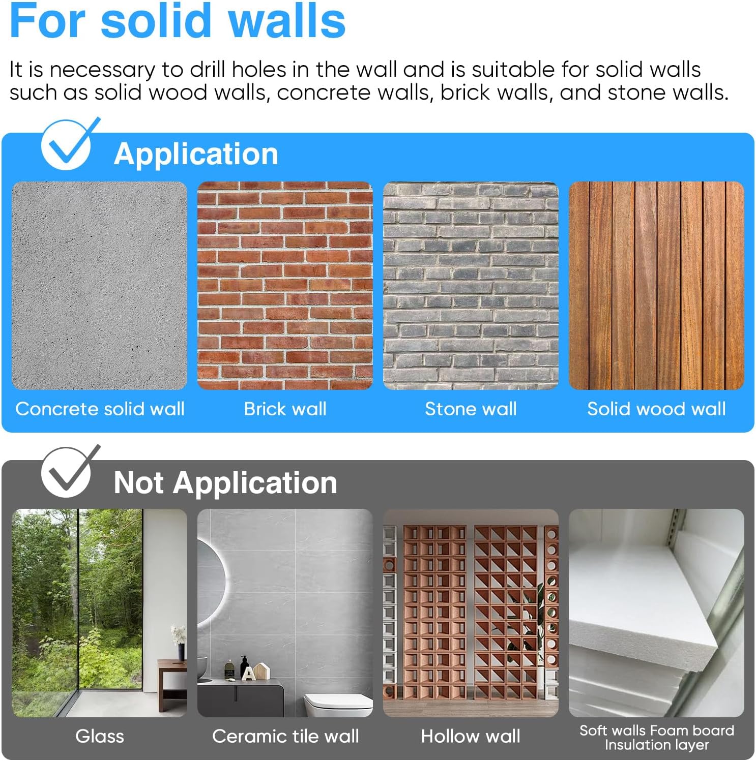 Estante de secado montado en la pared, 31.5 pulgadas de ancho, 13.2 pies lineales, varillas de aluminio 100% ahorro de espacio, estante de secado de ropa con plantilla de pared para organización. - Image 4