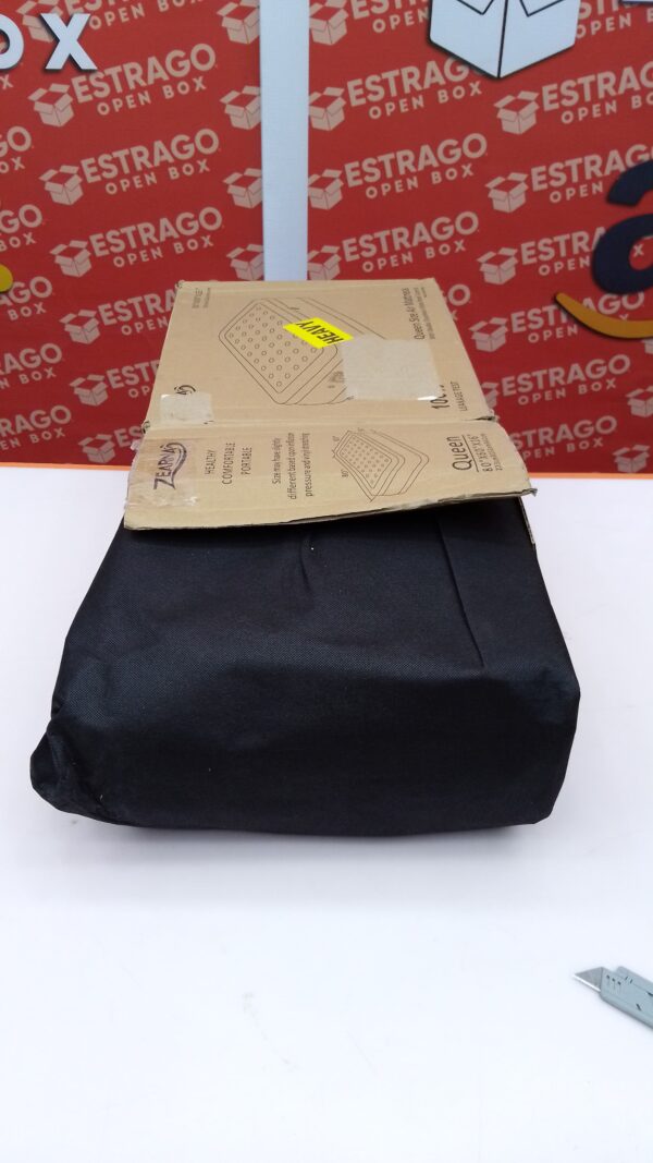 Colchón de aire Queen con bomba integrada, cama hinchable mejorada, 2 minutos de rápido auto inflable con cámara de aire doble, 18 pulgadas/6100 libras máximo, toda la noche sin perder aire. - Image 3