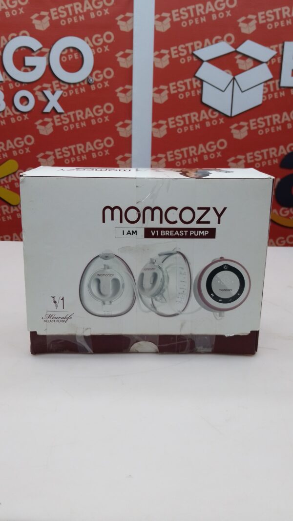 Momcozy - Extractor de leche de grado hospitalario, manos libres y portátil, con 3 modos, 15 niveles, equipado con brida doble ajuste a prueba de fugas, color rosa oscuro. - Image 2