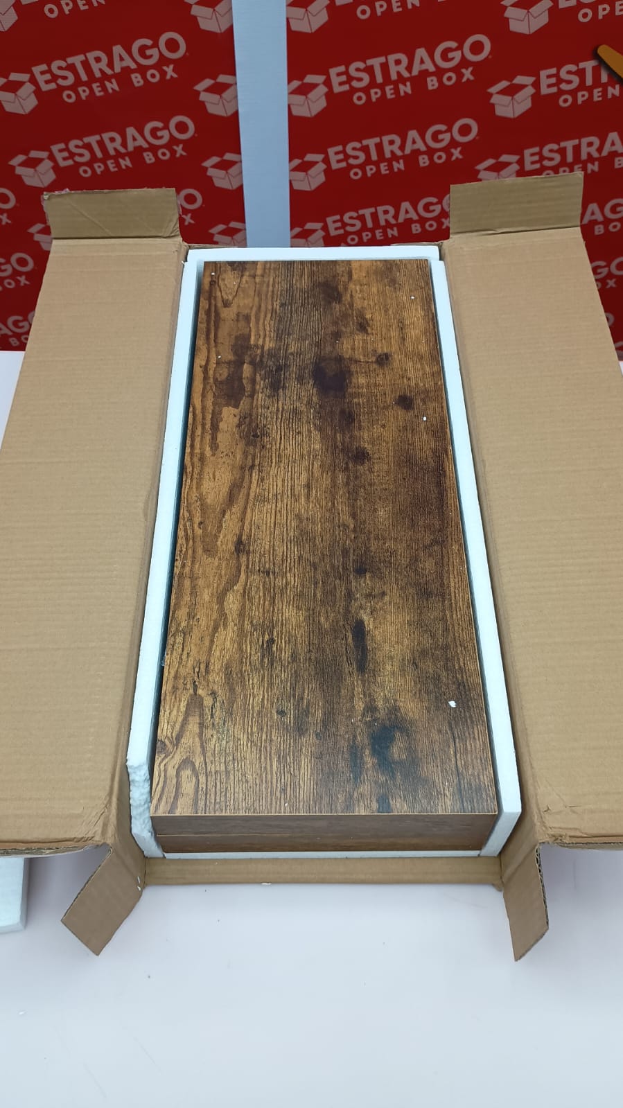 QEEIG. - Estantes de baño flotante para pared de 61 x 23 cm, juego de 2, café rústico (008-60BN). - Image 6