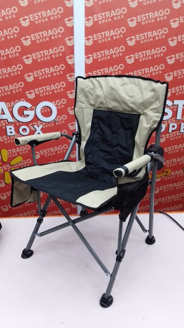 Silla de Camping portátil, para Exteriores, Silla de Playa Ultraligera para Ocio, Respaldo Giratorio, con portavasos Desmontable, Adecuada para Pesca, Todoterreno, conducción autónoma y Dibujo. - Image 5