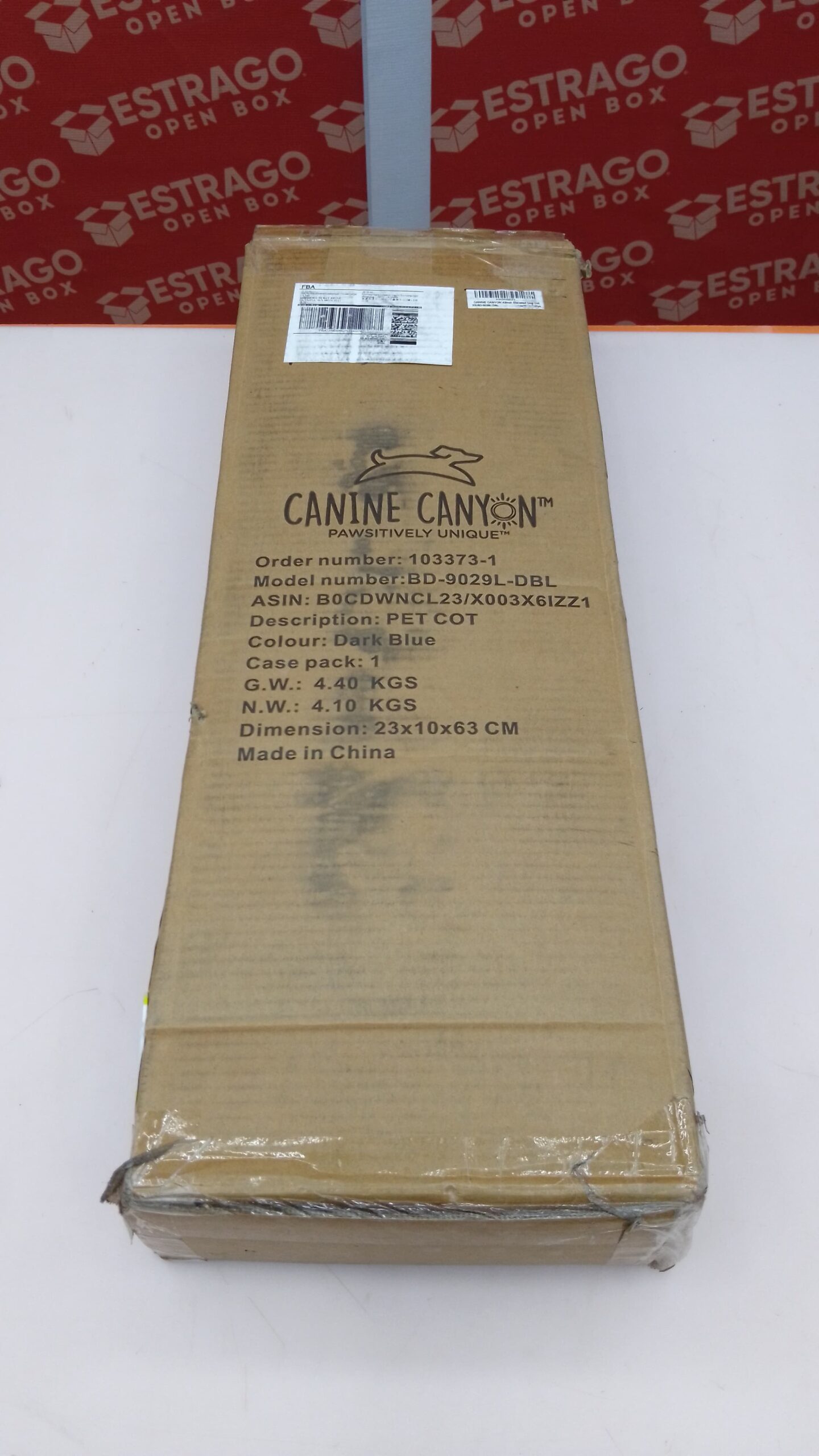CANINE CANYON - Cama elevada para perro XL con toldo extraíble, 47 pulgadas de longitud, cuna para mascotas al aire última intervensión/interior, cama de malla transpirable, portátil y resistente. - Image 5