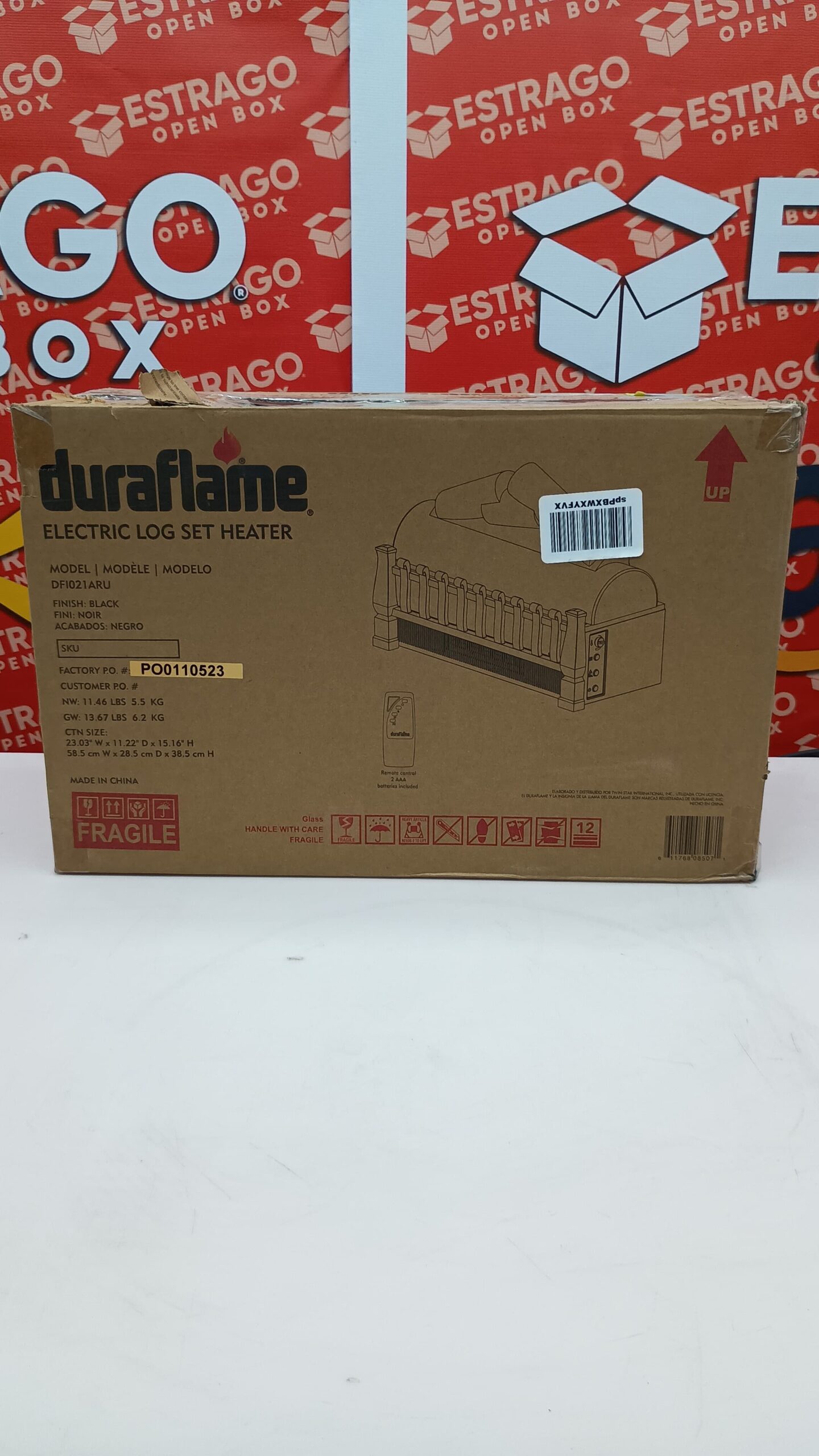 Duraflame. Calentador eléctrico con Troncos y un Realista lecho de brasas, Bronce Antiguo - Image 5