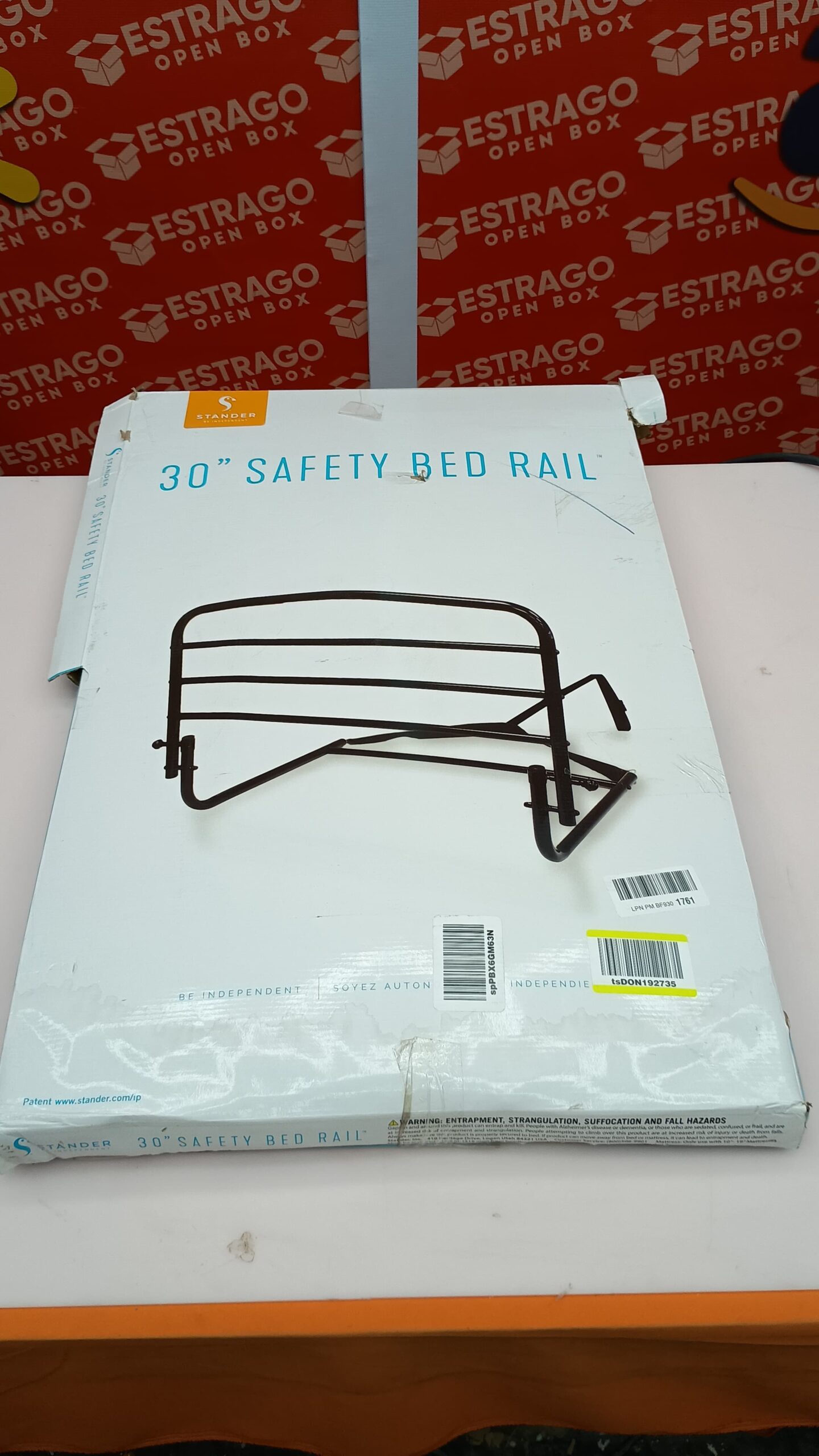 Barandilla de cama de seguridad para el hogar Stander de 30" - Prevención de caídas + Se gira hacia abajo para no estorbar + Incluye correa de seguridad + Garantía de por vida. - Image 4