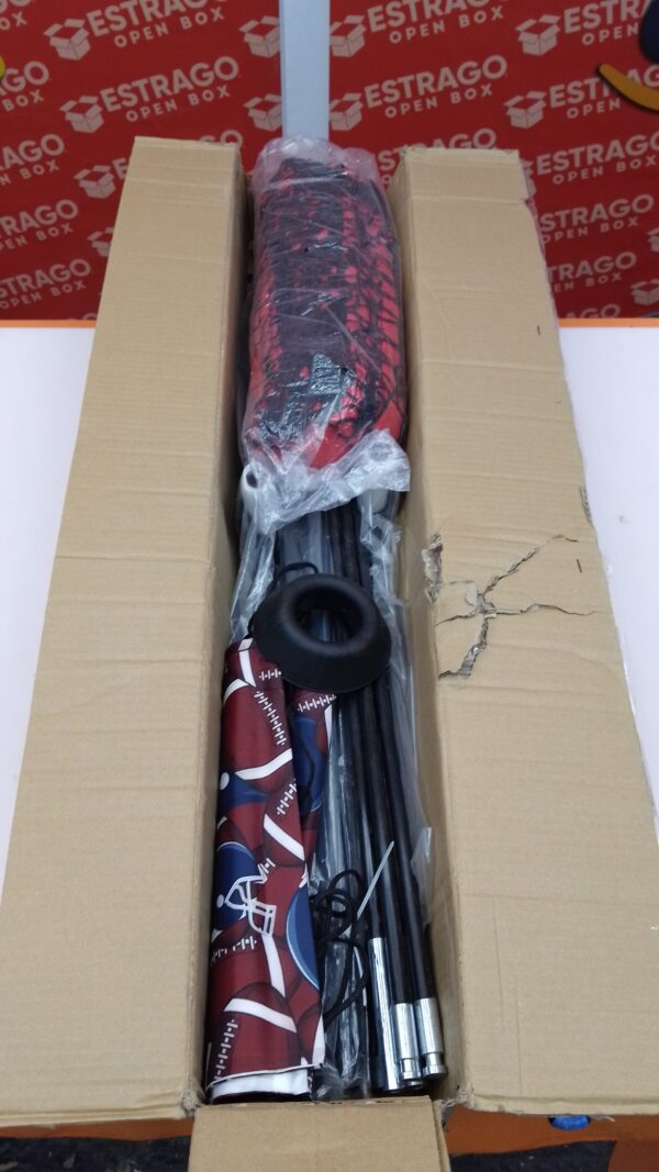 YOMYM Práctica de Entrenamiento de Fútbol, con 5 Bolsillos, Red de Lanzamiento para Entrenador de Fútbol 250 X 246CM, Equipo de Entrenamiento de Mariscal de Campo,con Bolsa de Transporte, Rojo. - Image 6