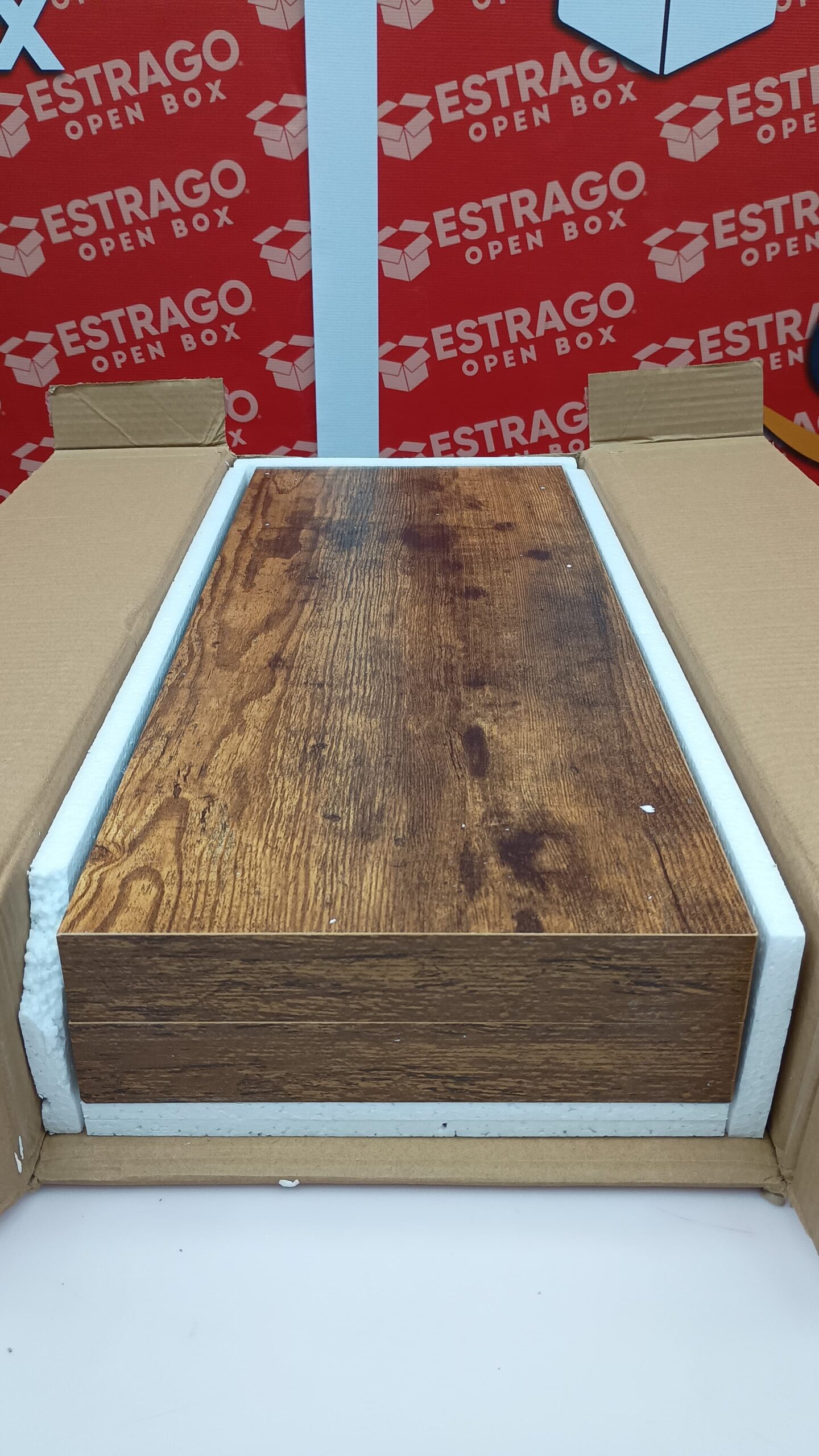 QEEIG. - Estantes de baño flotante para pared de 61 x 23 cm, juego de 2, café rústico (008-60BN). - Image 5