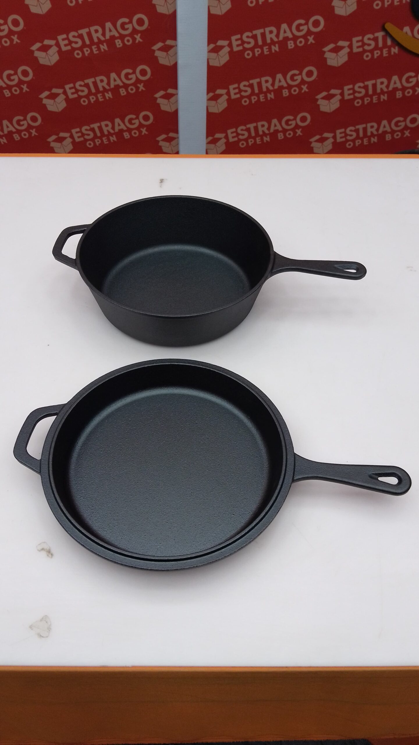 EDGING CASTING - . 2 En 1 Olla de Hierro Fundido, Olla con Tapa Para Sartén con Asas Dobles, Doble Uso Al Aire Libre Sartén Y una Olla Para Sopa, Para Horno, Inducción, Eléctrico, Parrilla, Estufa(3.2QT, 10.5 Inch). - Image 2
