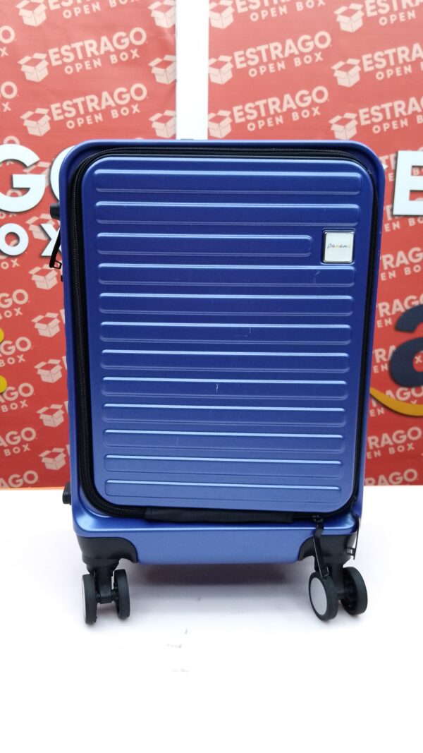 Maleta de Viaje 10 kg para Avion, con Compartimento Frontal para Portátil, Portátil de 20” de Carcasa Rígida con Ruedas Giratorias de 360°, Doble Certificación TSA, Azul Marino. - Image 2